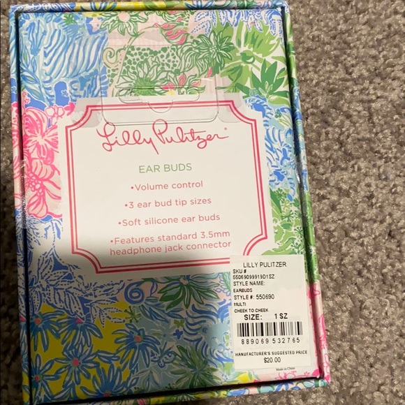 Lilly Pulitzer earbuds - Picture 2 of 3